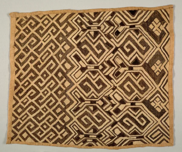 Embroidered raffia pile cloth, Kuba peoples, Democratic Republic of the Congo, 20th century